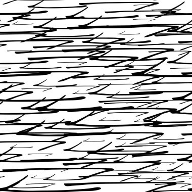 Kusursuz desenli, siyah elli, beyaz arka planda çizilmiş oklar. Soyut grunge dokusu. Vektör illüstrasyonu