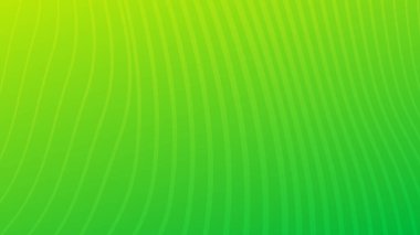 Dalga çizgileri olan modern renkli bir arkaplan. Yeşil geometrik soyut sunum arkaplanı. Vektör illüstrasyonu