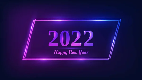 2022 ใหม ออน กรอบร เหล ยมผ ออนพร อมเอฟเฟกต องแสงส าหร — ภาพเวกเตอร์สต็อก