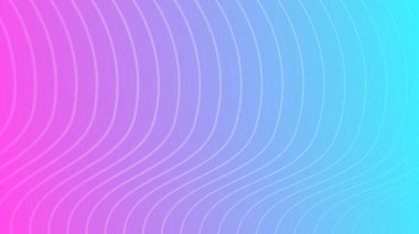 Dalga çizgileri olan modern renkli bir arkaplan. Renkli geometrik soyut sunum arkaplanı. Vektör illüstrasyonu