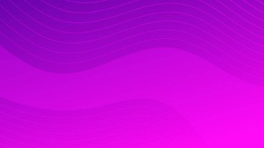 Dalga çizgileri olan modern renkli bir arkaplan. Mor geometrik soyut sunum arkaplanı. Vektör illüstrasyonu