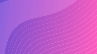 Dalga çizgileri olan modern renkli bir arkaplan. Mor geometrik soyut sunum arkaplanı. Vektör illüstrasyonu