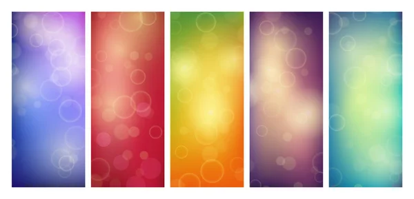 Fond Abstrait Avec Effet Lumière Bokeh Flou Ensemble Lumière Floue — Image vectorielle