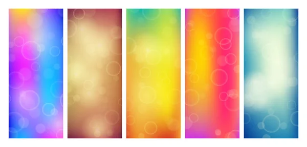 Fond Abstrait Avec Effet Lumière Bokeh Flou Ensemble Lumière Floue — Image vectorielle