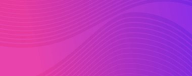 Dalga çizgileri olan modern gradyan arka planlar. Başlık pankartı. Parlak geometrik soyut sunum arkaplanları. Vektör illüstrasyonu