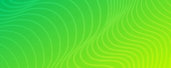 Moderner Farbenfroher Hintergrund Mit Wellenlinien Grüner Geometrischer Abstrakter Präsentationskulisse Vektorillustration — Stockvektor