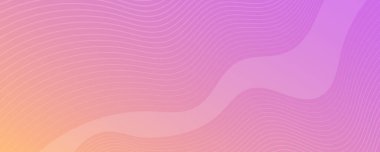 Dalga çizgileri olan modern renkli bir arkaplan. Pembe geometrik soyut sunum arkaplanı. Vektör illüstrasyonu