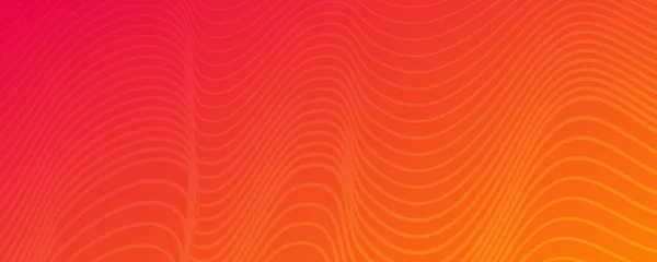 Moderner Farbenfroher Hintergrund Mit Wellenlinien Orange Geometrisch Abstrakte Präsentationskulisse Vektorillustration — Stockvektor