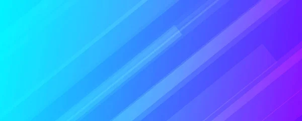 線のある現代的な青のグラデーションの背景 ヘッダーバナー 明るい幾何学的抽象的なプレゼンテーションの背景 ベクターイラスト — ストックベクタ