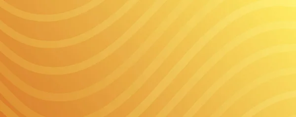 Moderne Gelbe Farbverläufe Mit Wellenlinien Kopfbanner Helle Geometrisch Abstrakte Präsentationskulissen — Stockvektor