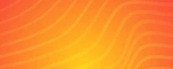 Modern Orange Gradient Backgrounds Wave Lines Header Banner Bright Geometric — Vetor de Stock