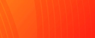 Dalga çizgileri olan modern turuncu eğimli arka planlar. Başlık pankartı. Parlak geometrik soyut sunum arkaplanları. Vektör illüstrasyonu