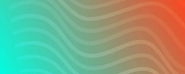 Modern Green Orange Gradient Backgrounds Wave Lines Header Banner Bright — Vector de stock