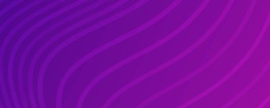 Dalga çizgileri olan modern mor eğimli arka planlar. Başlık pankartı. Parlak geometrik soyut sunum arkaplanları. Vektör illüstrasyonu