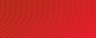 Dalga çizgileri olan modern kırmızı eğimli arka planlar. Başlık pankartı. Parlak geometrik soyut sunum arkaplanları. Vektör illüstrasyonu