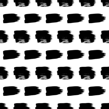 Koyu elle çizilmiş kusursuz desen beyaz arka planda karalama lekesi. Soyut grunge dokusu. Vektör illüstrasyonu