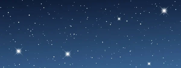 Cielo Nocturno Con Muchas Estrellas Fondo Abstracto Naturaleza Con Polvo — Vector de stock