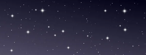 Nachthimmel Mit Vielen Sternen Abstrakter Naturhintergrund Mit Sternenstaub Tiefen Universum — Stockvektor