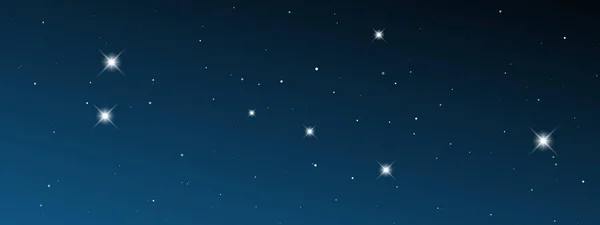 Céu Noturno Com Muitas Estrelas Fundo Abstrato Natureza Com Poeira — Vetor de Stock