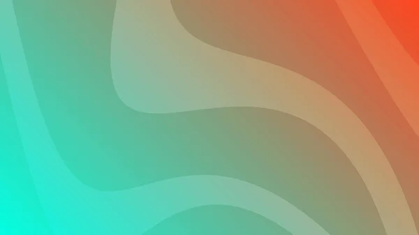 Modern Orange Green Gradient Backgrounds Wave Lines Header Banner Bright — 图库矢量图片