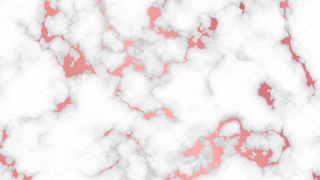 Rose gold marble texture background. Abstract backdrop of marble granite stone. Vector illustration