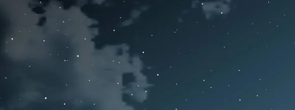 Céu Noturno Com Nuvens Muitas Estrelas Fundo Abstrato Natureza Com — Vetor de Stock