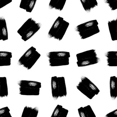 Koyu elle çizilmiş kusursuz desen beyaz arka planda karalama lekesi. Soyut grunge dokusu. Vektör illüstrasyonu