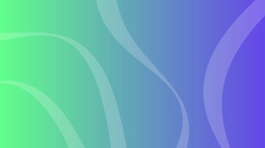 Dalga çizgileri olan modern yeşil eğimli arka planlar. Başlık pankartı. Parlak geometrik soyut sunum arkaplanları. Vektör illüstrasyonu