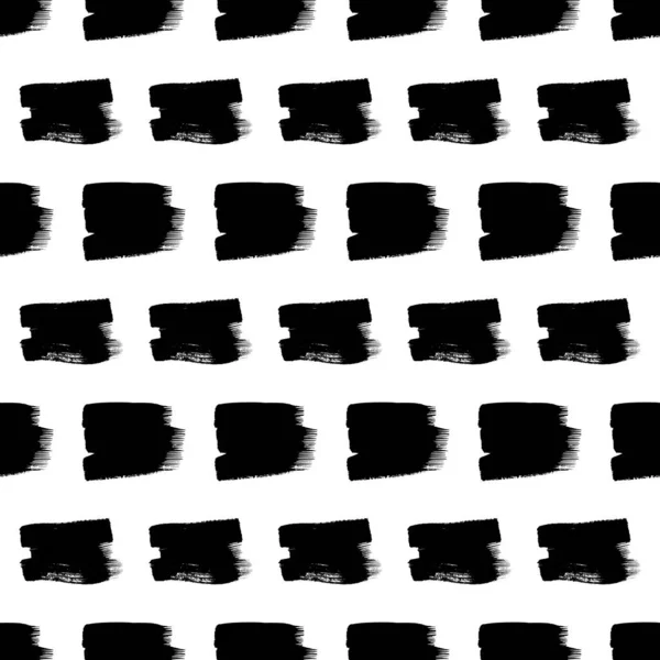 Απρόσκοπτη Μοτίβο Σκούρο Χέρι Ζωγραφισμένα Μουτζούρες Μουτζούρες Λευκό Φόντο Αφηρημένη — Διανυσματικό Αρχείο