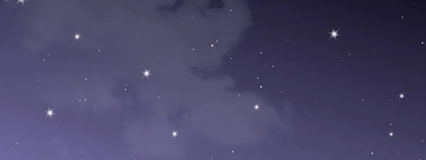 Éjszakai Égbolt Felhőkkel Csillagokkal Absztrakt Természeti Háttér Csillagporral Mély Univerzumban — Stock Vector