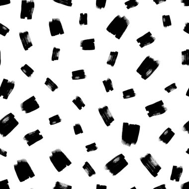 Koyu elle çizilmiş kusursuz desen beyaz arka planda karalama lekesi. Soyut grunge dokusu. Vektör illüstrasyonu