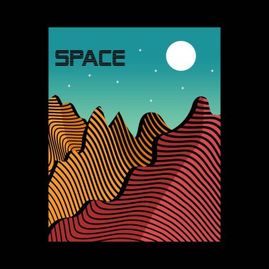 Poster için vektör illüstrasyonu