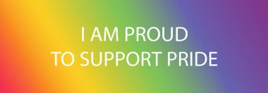 gradient background with PRIDE MONTH