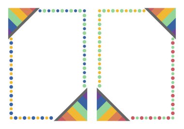 illustration in pride month with six color