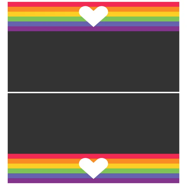 Background Six Color Pride Month — Stok Vektör