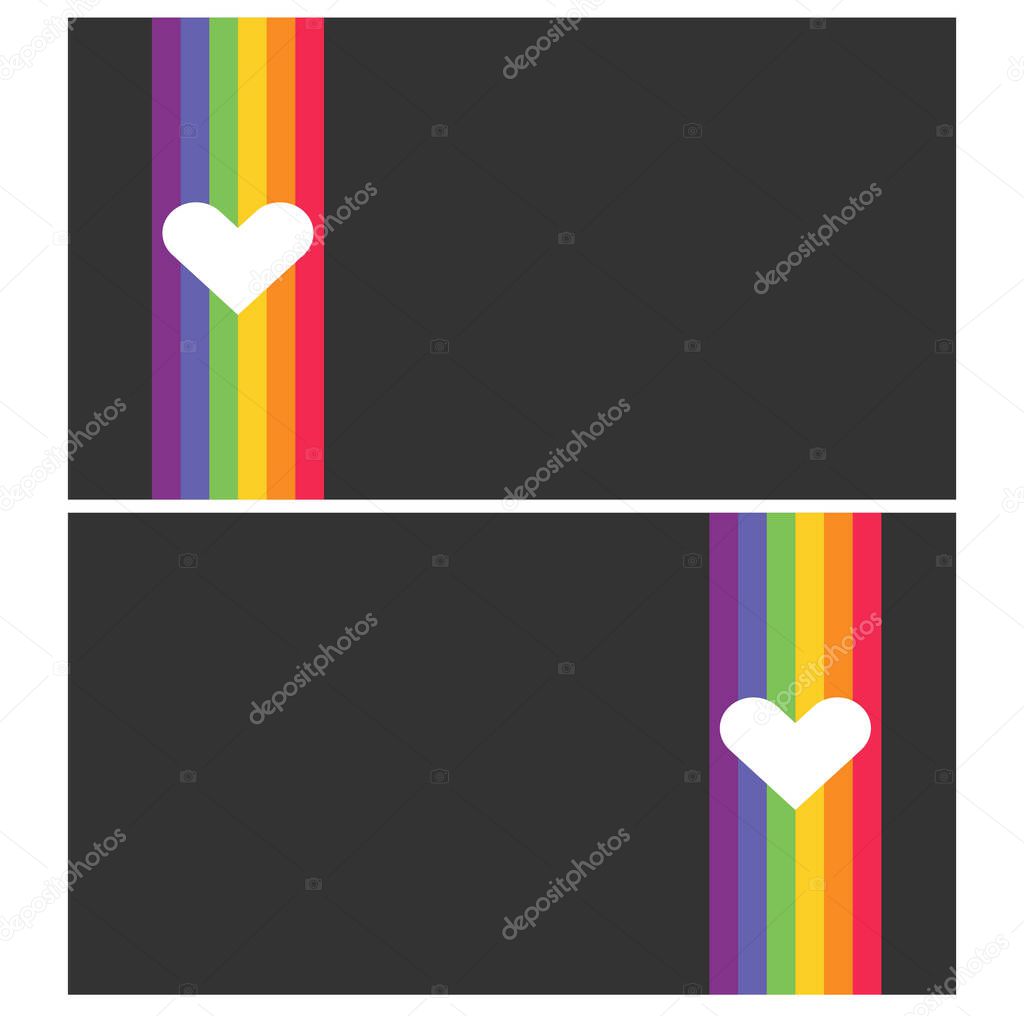 Banner and background with six color in pride month
