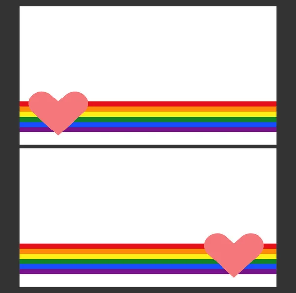 Background Image Heart Pride — Image vectorielle