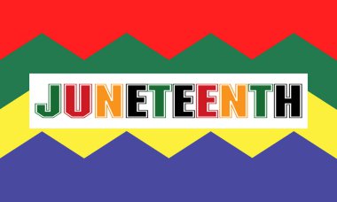 Haziran ayı için pankart dört renk; 