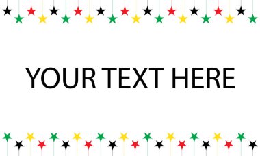 arkaplan ve dört renkli yıldız