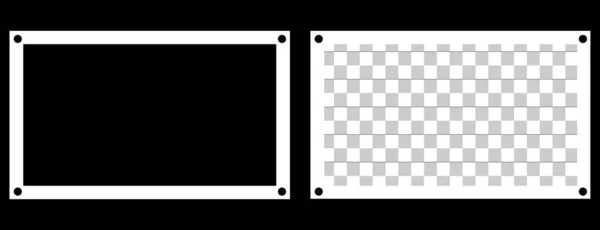 Vektor Zwei Stile Mit Weiß Schwarz — Stockvektor