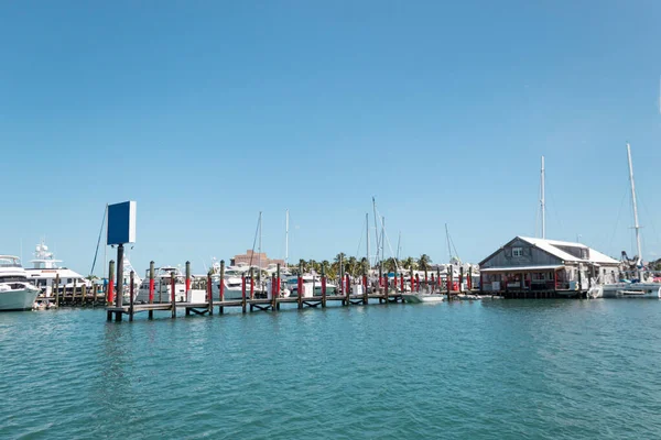 Pier Met Jachten Key West Florida — Stockfoto