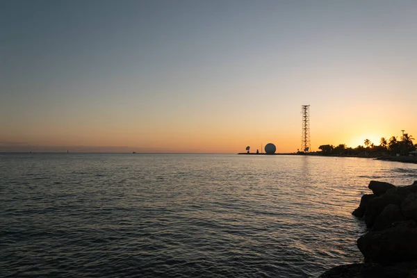 Ein Schöner Sonnenuntergang Über Dem Hafen Key West Florida — Stockfoto