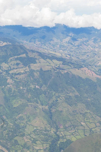 Vertical Image Mountains Antioquia Colombia Seen Air — 스톡 사진