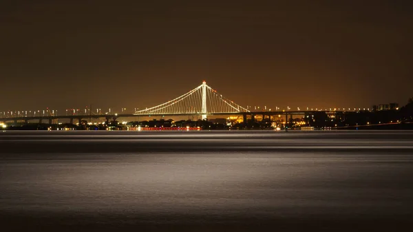 Nightscape Reflection San Francisco Bay — Zdjęcie stockowe