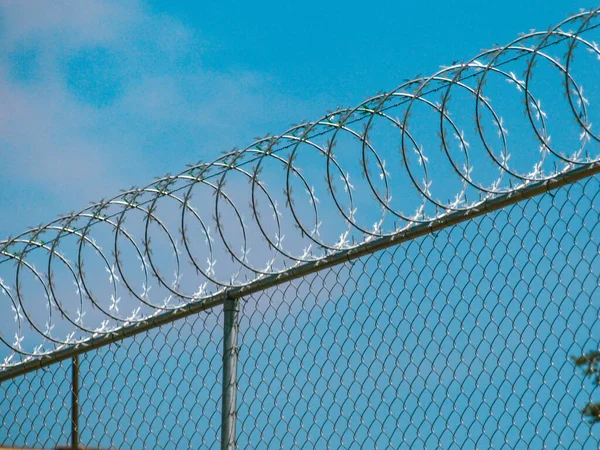 Security Fence Standard High Fence — Fotografia de Stock