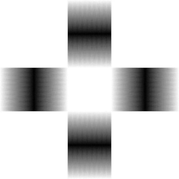 Rektangel Abstrakta Linjer För Bakgrund Eller Modern Samtida Dekoration Element — Stock vektor