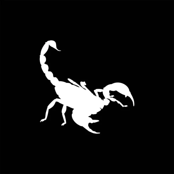 Silhueta Escorpião Para Logo Elemento Design Gráfico Ilustração Vetorial — Vetor de Stock