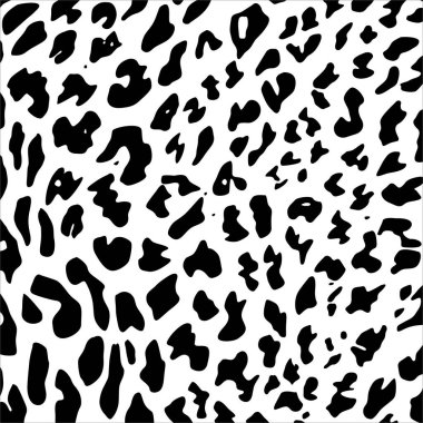 Çita, Leopar ya da Jaguar (Büyük Kedi Ailesi) Motifler. Hayvan Baskı Serisi. Vektör İllüstrasyonu  