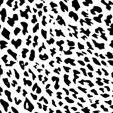 Çita, Leopar ya da Jaguar (Büyük Kedi Ailesi) Motifler. Hayvan Baskı Serisi. Vektör İllüstrasyonu  