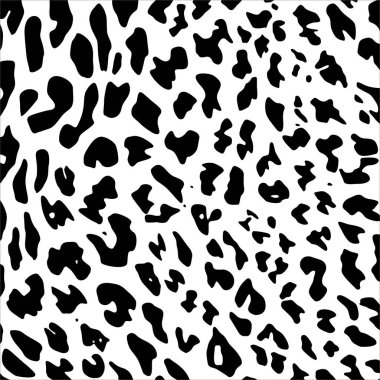 Çita, Leopar ya da Jaguar (Büyük Kedi Ailesi) Motifler. Hayvan Baskı Serisi. Vektör İllüstrasyonu  